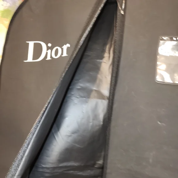 Christian Dior Zip Black Garment Bag NWOT.